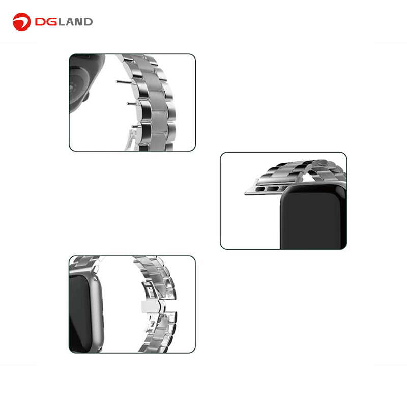 بند اپل واچ گرین مدل Metallic Grande Strap مناسب برای اپل واچ 44-42mm