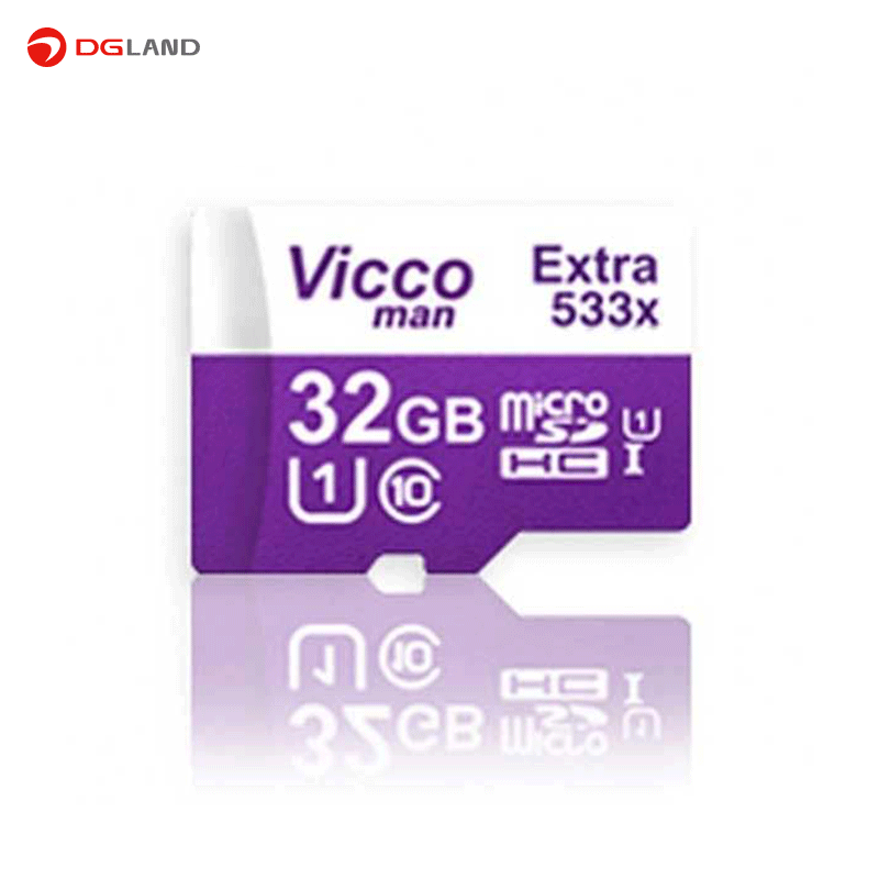 کارت حافظه microSDHC ویکومن مدل 533X کلاس 10 استاندارد UHS-I U1 سرعت 80MBps ظرفیت 32 گیگابایت همراه با آداپتور