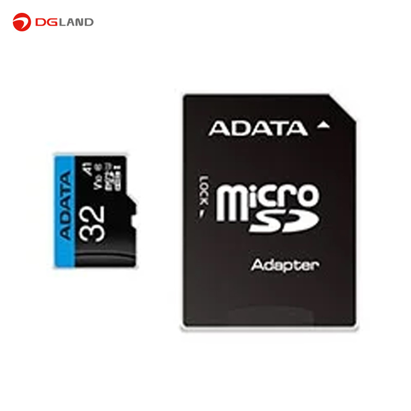 کارت حافظه ای دیتا از نوع microSDXC-SDHC کلاس A1 V10 ظرفیت 32 گیگابایت همراه با آداپتور