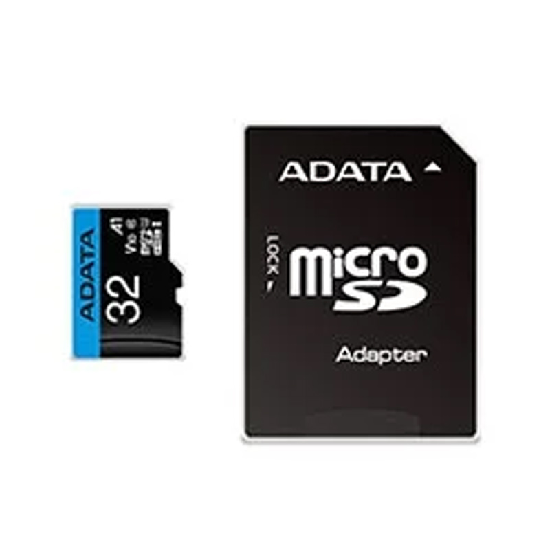 کارت حافظه ای دیتا از نوع microSDXC-SDHC کلاس A1 V10 ظرفیت 32 گیگابایت همراه با آداپتور